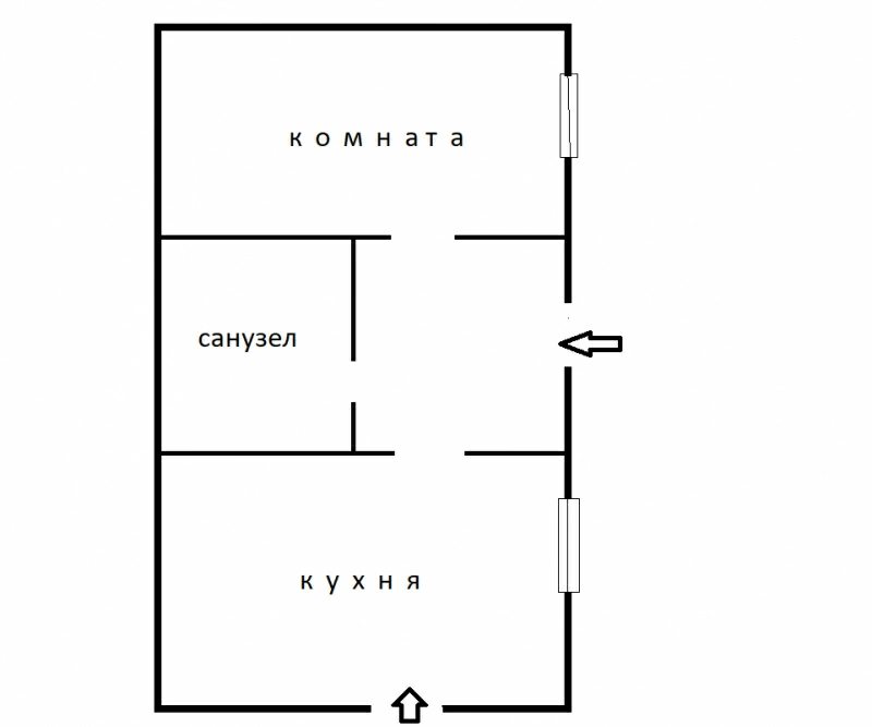 Part of a residential building for sale. 1 room, 33 m², 1 floor. 10, Lokomotyvna 10, Kyiv. 