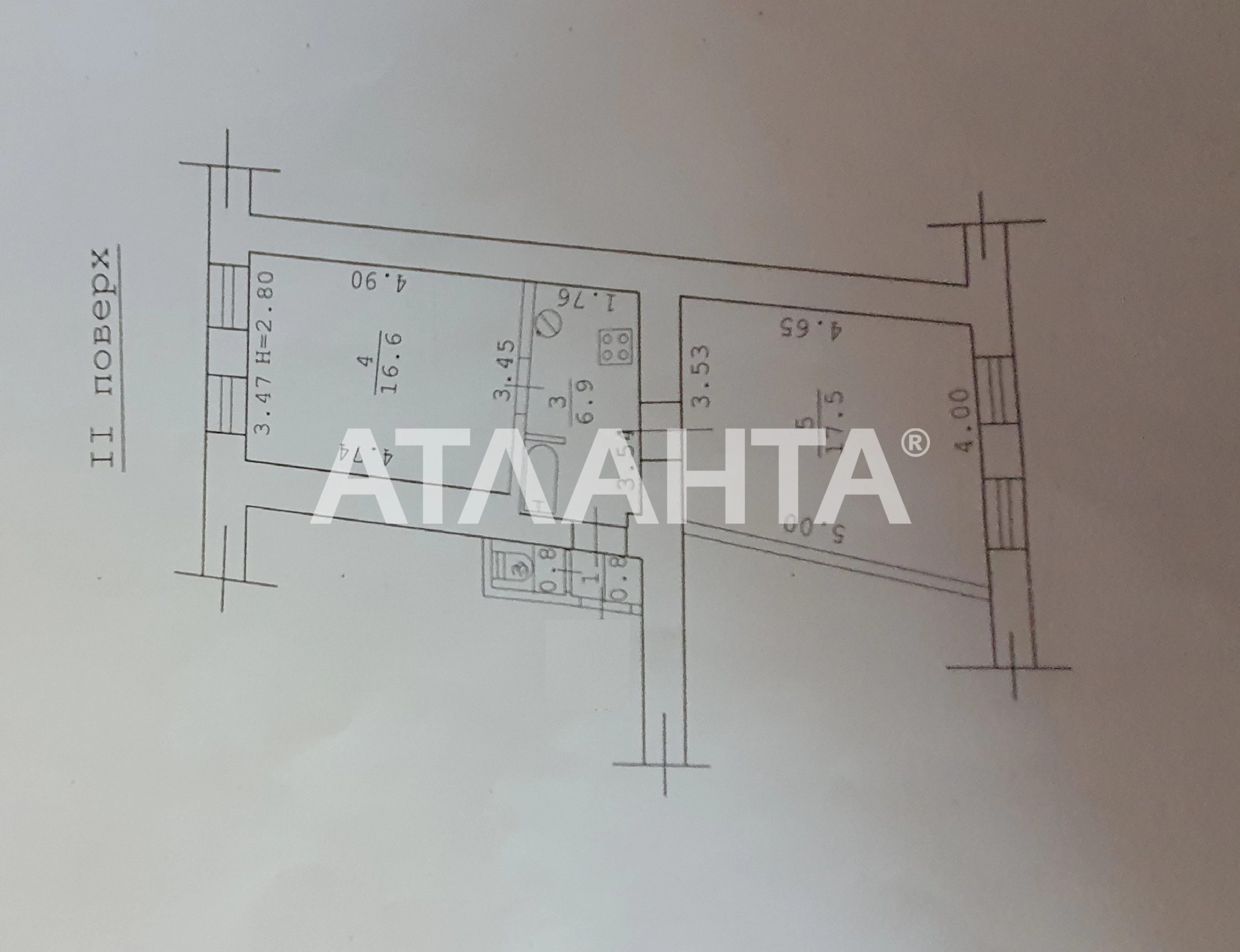 Продажа квартиры. 2 rooms, 42 m², 2nd floor/2 floors. Раскидайловская, Одесса. 