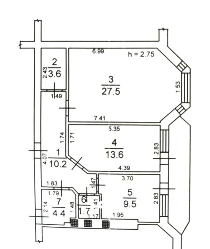 Продаж квартири 2 кімнати, 73 m², 3 пов./14 поверхів. 162, Костанди ул., Одеса. 