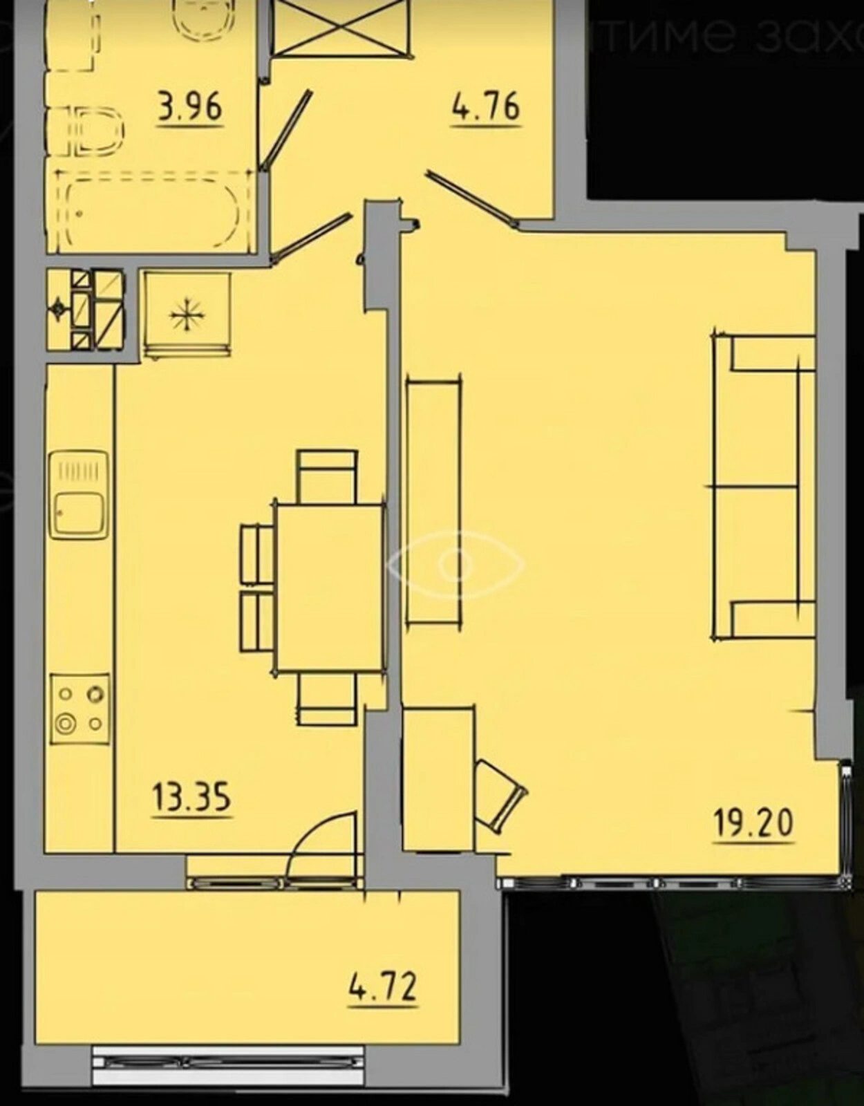 Apartments for sale. 1 room, 46 m², 7th floor/10 floors. Tsentr, Ternopil. 