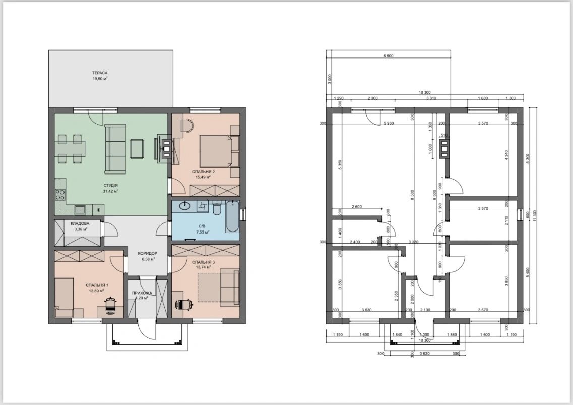 House for sale. 3 rooms, 100 m², 1 floor. Vorzel. 
