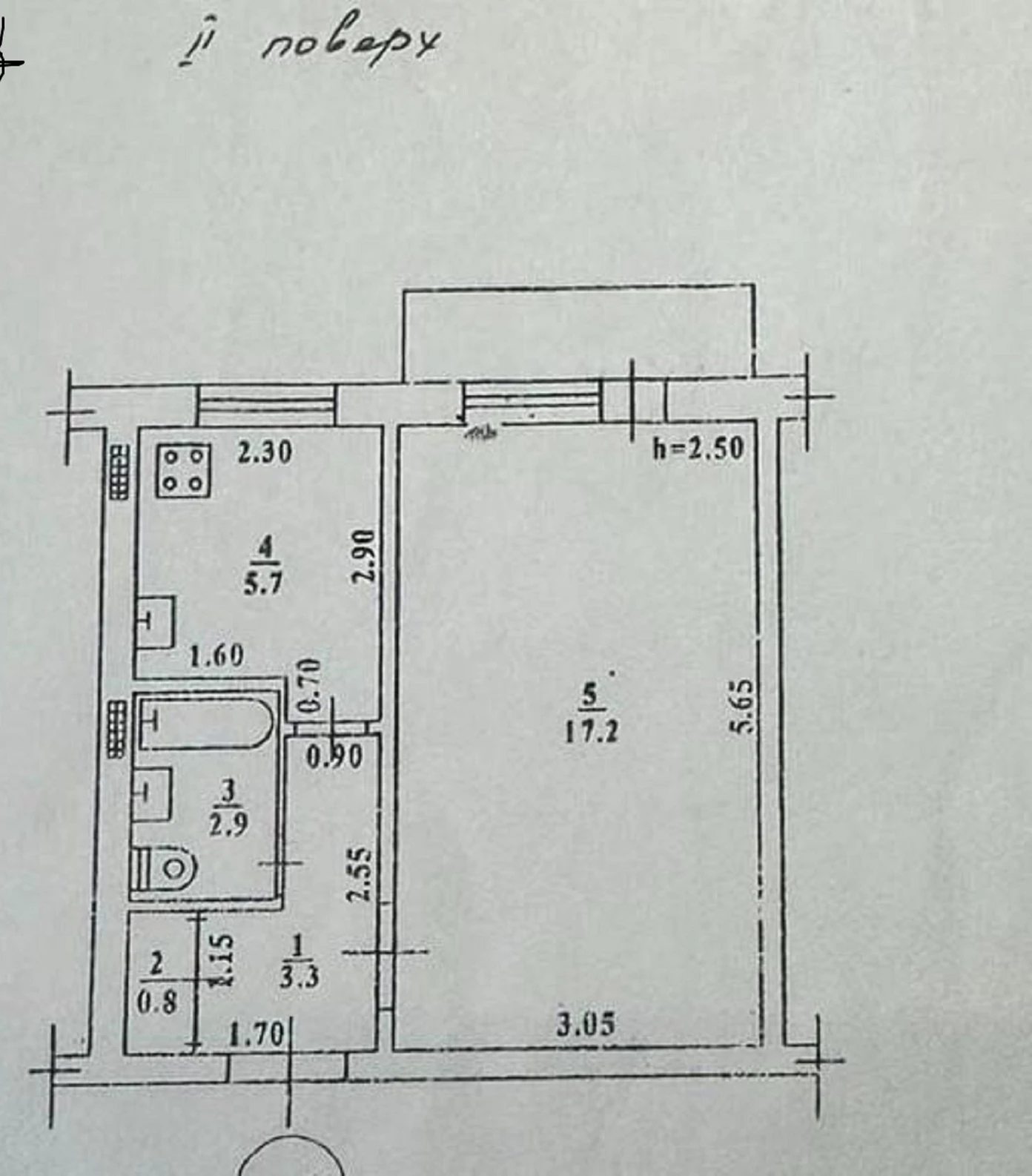 Продаж квартири. 1 room, 31 m², 2nd floor/5 floors. 57, Филатова Академика , Одеса. 