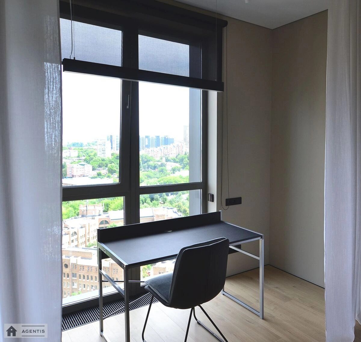 Apartment for rent. 1 room, 59 m², 19 floor/24 floors. 19, Mykoly Pymonenka vul., Kyiv. 