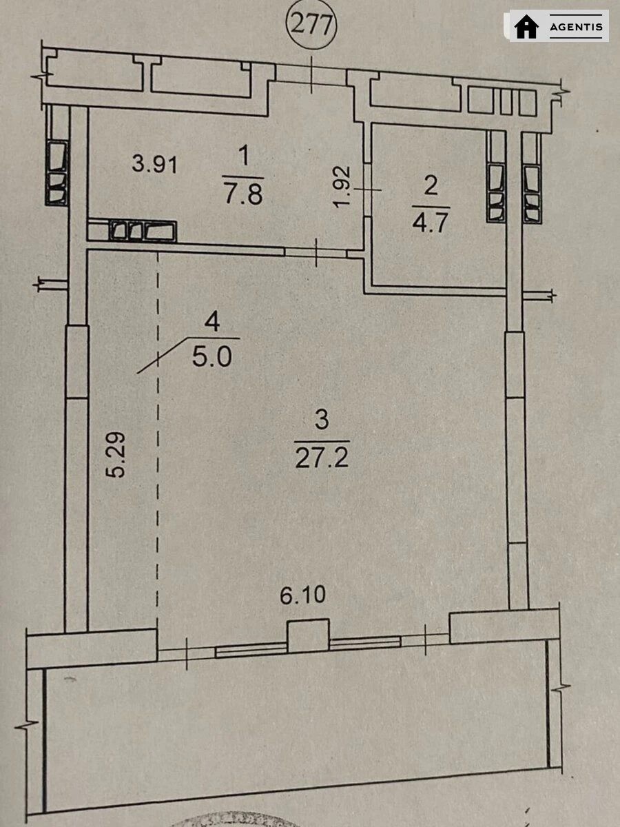 Сдам квартиру 1 комната, 42 m², 2 эт./23 этажа. 42, Берестейський просп. (Перемоги), Киев. 