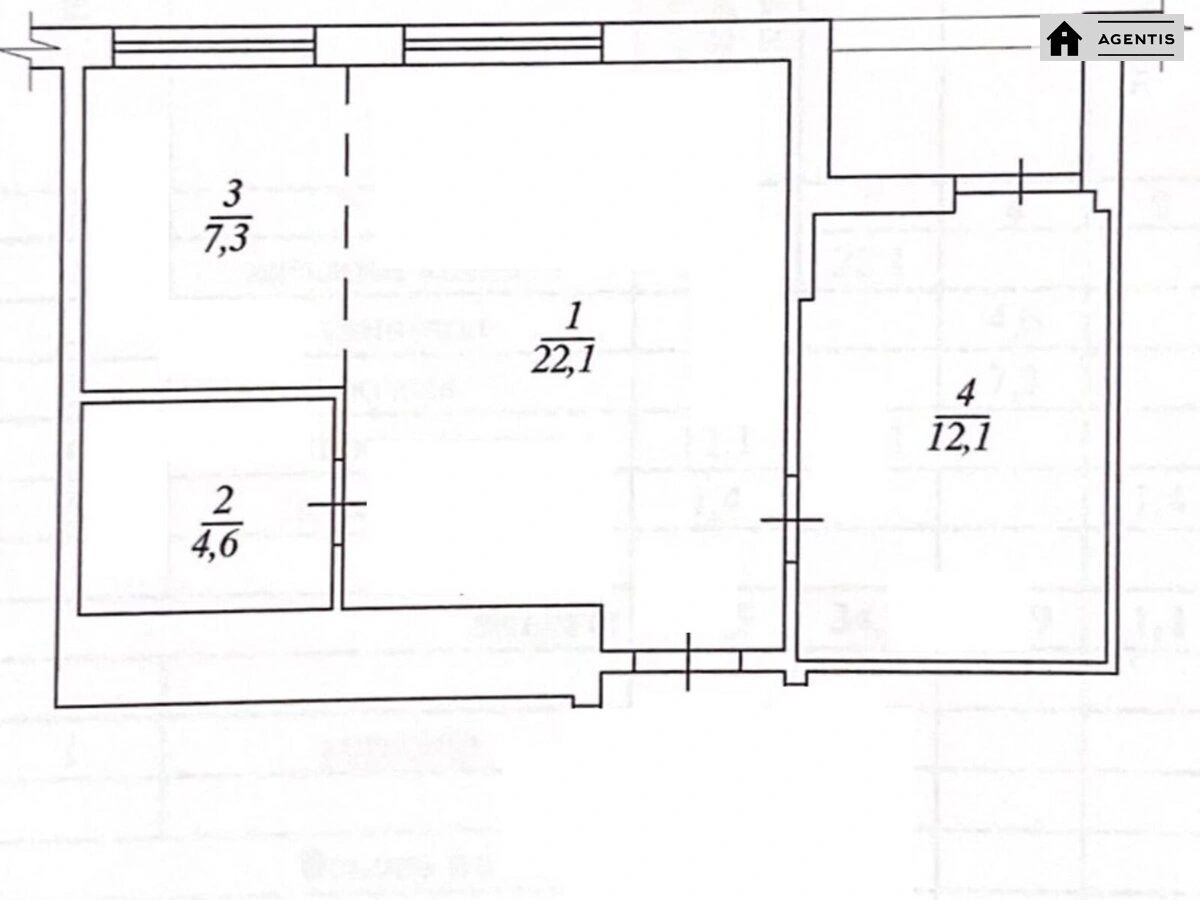 Сдам квартиру. 1 room, 47 m², 8th floor/17 floors. 67, Берестейський просп. (Перемоги), Киев. 