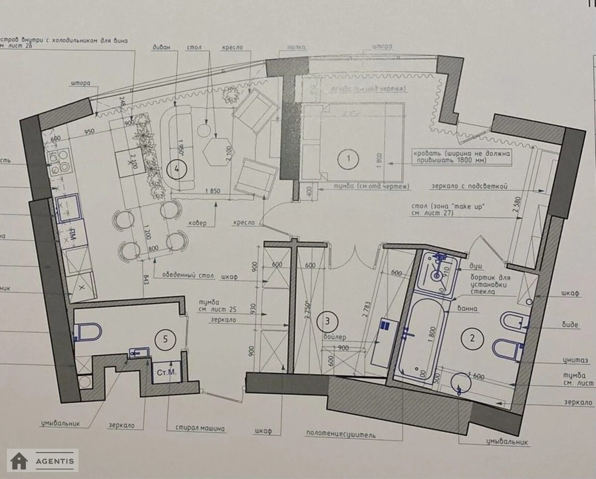 Сдам квартиру. 2 rooms, 70 m², 5th floor/19 floors. 12, Бусловская 12, Киев. 