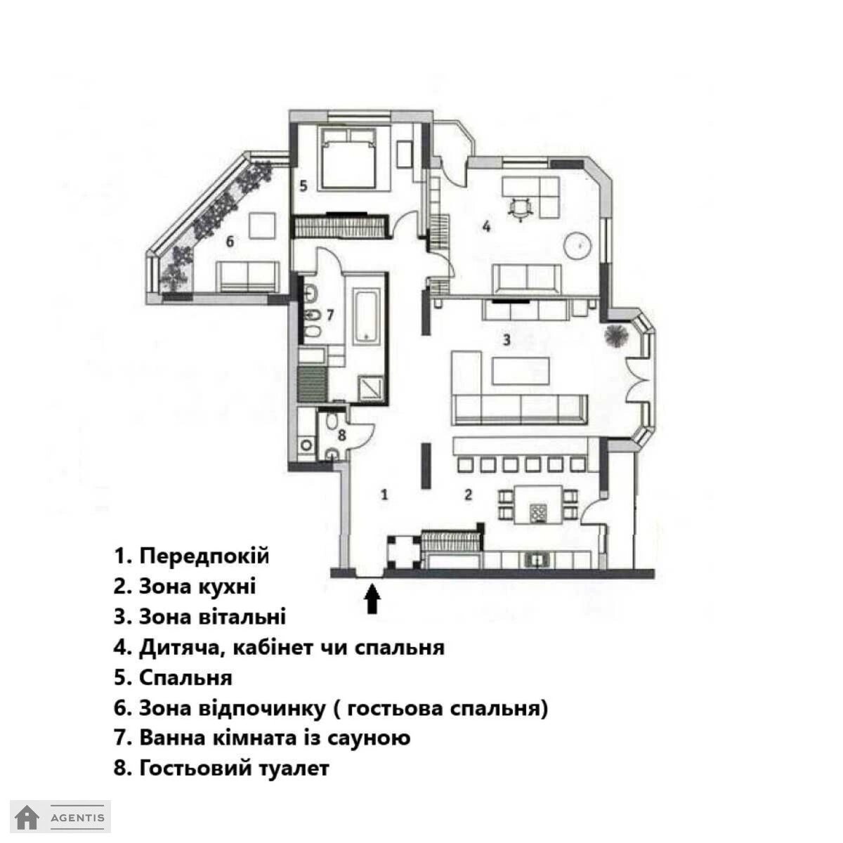 Apartment for rent 3 rooms, 150 m², 11th fl./14 floors. 32, Yevhena Konovaltsya vul. Shchorsa, Kyiv. 