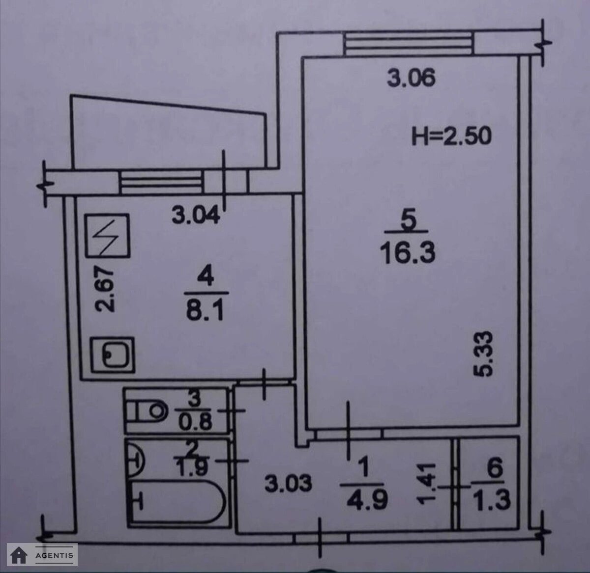 Apartment for rent. 1 room, 35 m², 3rd floor/16 floors. 13, Levka Lukyanenka vul. Marshala Tymoshenka, Kyiv. 