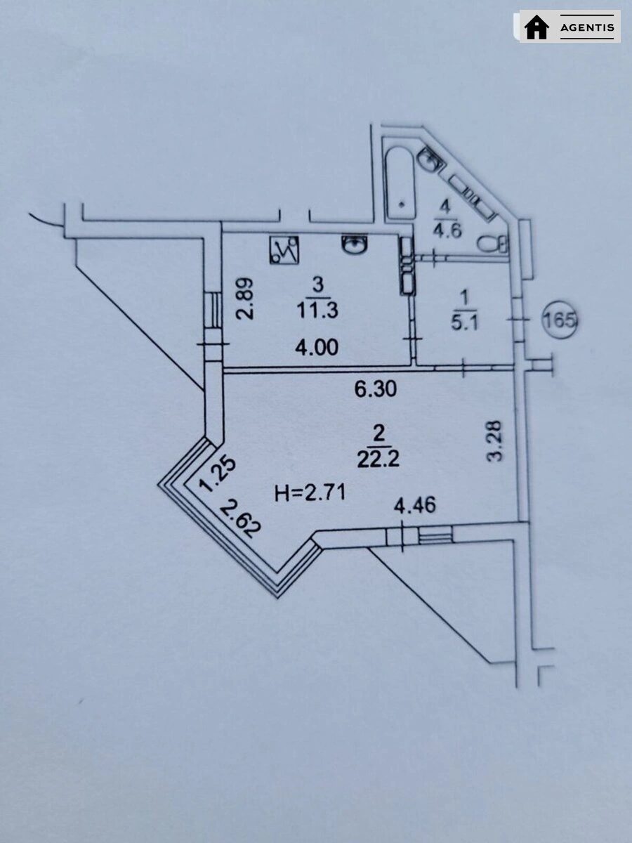 Здам квартиру. 2 rooms, 55 m², 17 floor/23 floors. 3, Михайла Максимовича вул. (Онуфрія Трутенка), Київ. 