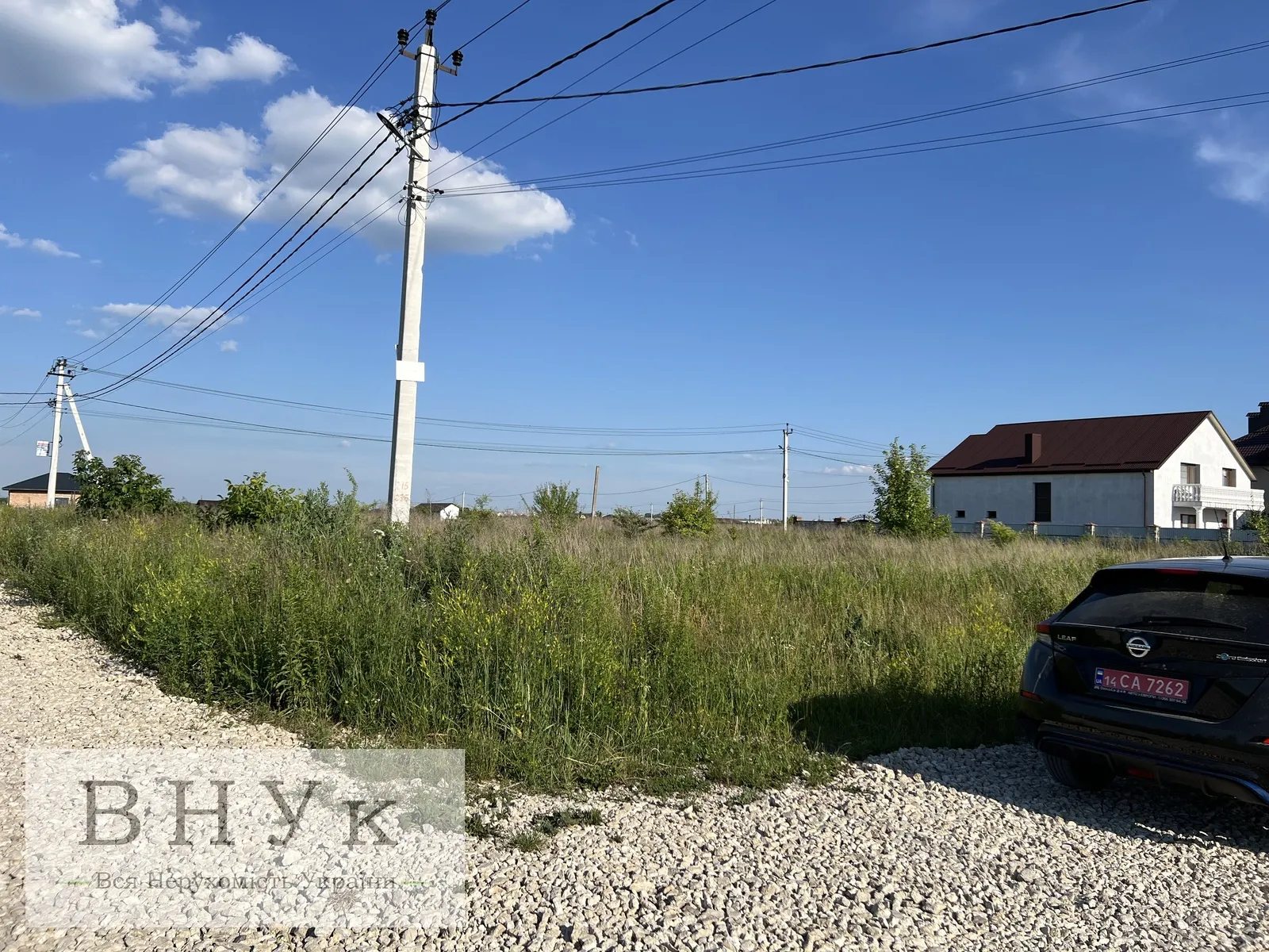 Land for sale for residential construction. Knyahyni Olhy , Byla. 