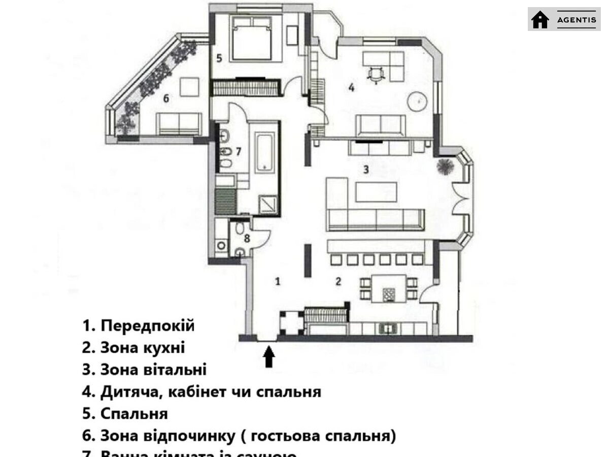 Здам квартиру. 4 rooms, 150 m², 11 floor/22 floors. 32, Євгена Коновальця вул. (Щорса), Київ. 