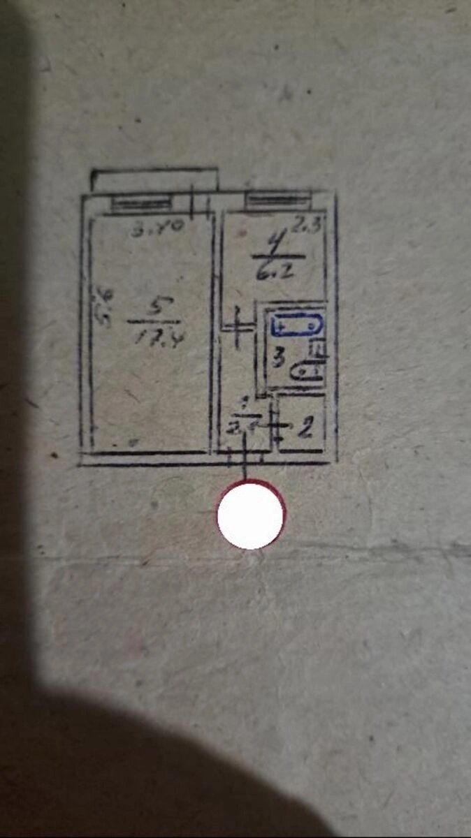 Продаж квартири 1 кімната, 30 m², 4 пов./5 поверхів. Фортечний (кіровський), Кропивницький. 