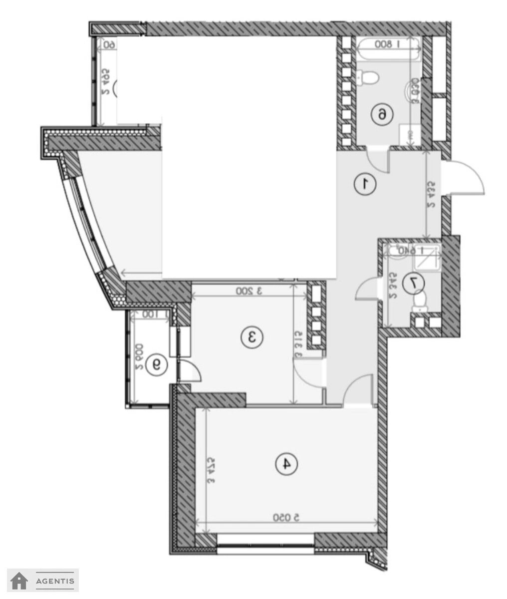 Apartment for rent. 3 rooms, 92 m², 17 floor/33 floors. 3, Mykilsko-Slobidska 3, Kyiv. 