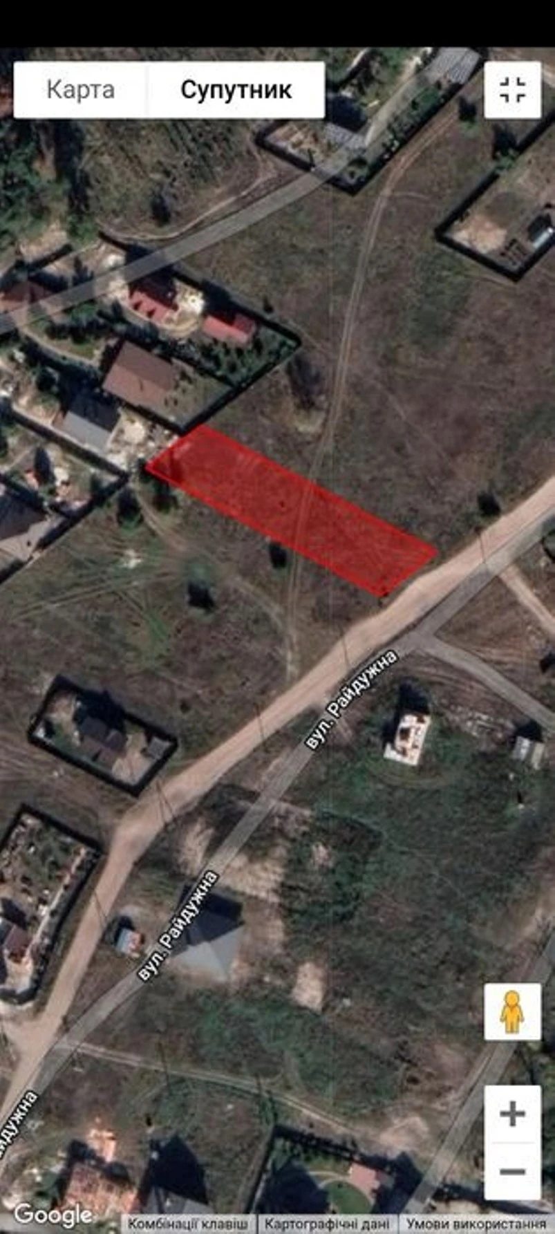 Land for sale for residential construction. Novosilky. 