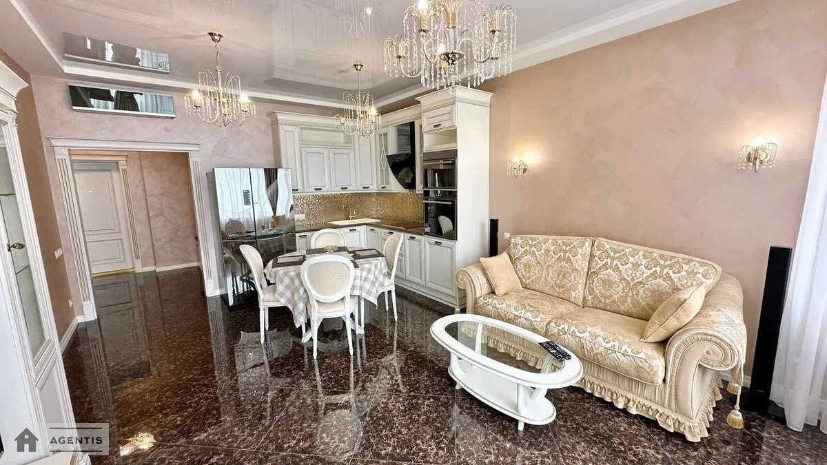 Apartment for rent 2 rooms, 60 m², 7th fl./23 floors. 14, Dniprovs'ka embankment 14, Kyiv. 