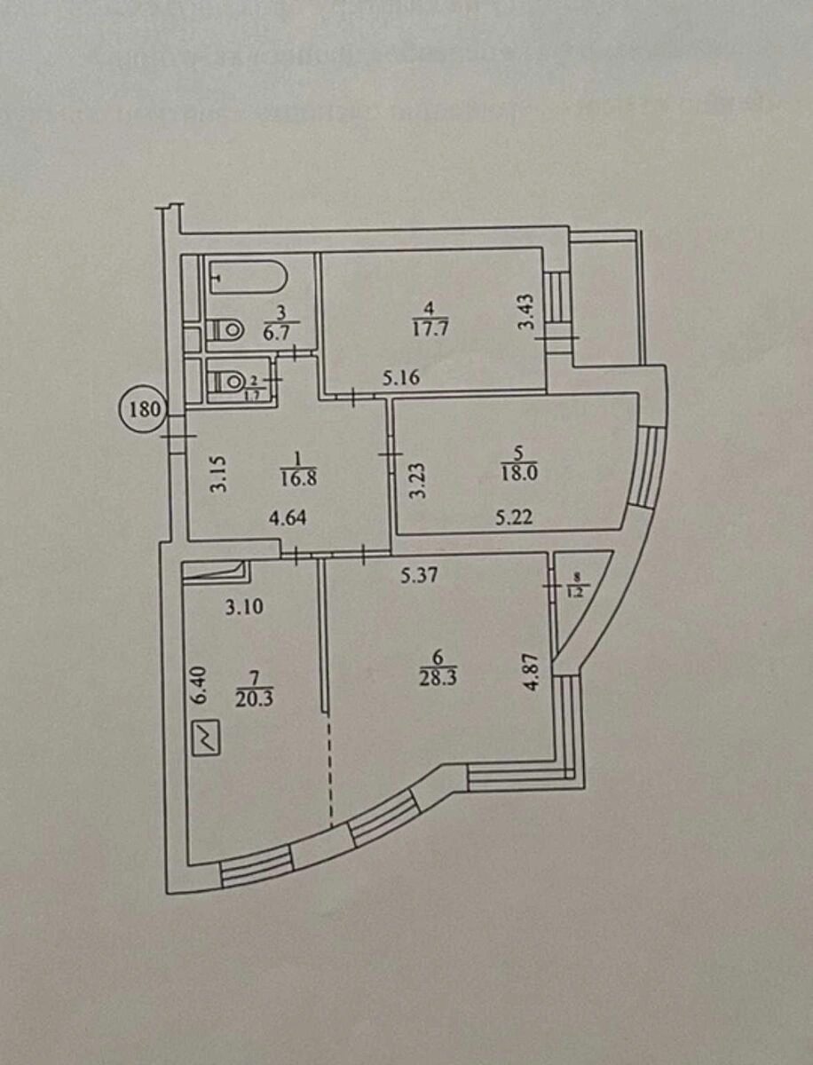 3-кімнатна, Голосіївський просп., 68, Голосіївський