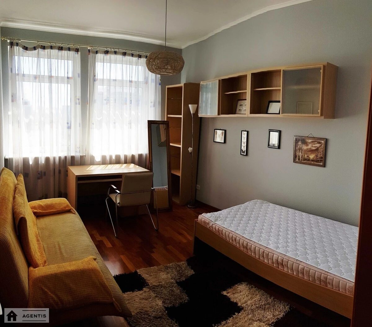 Apartment for rent 3 rooms, 95 m², 19th fl./23 floors. Proviantska vul. Hali Tymofyeyevoyi, Kyiv. 