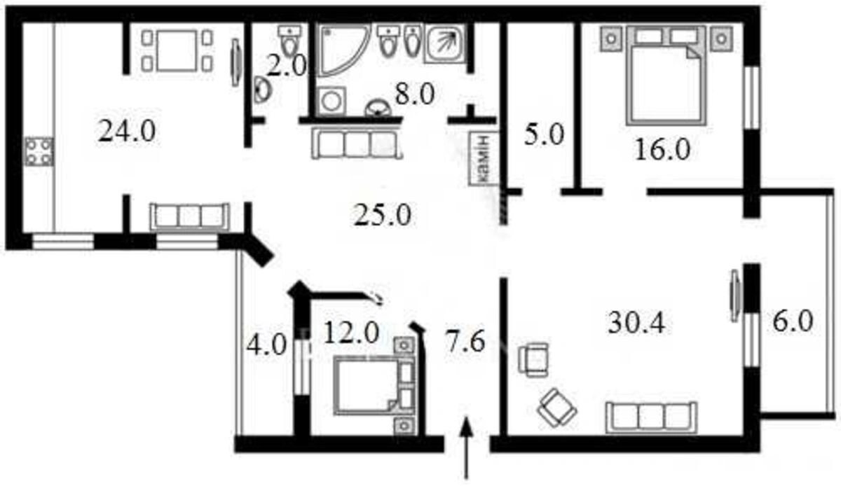 Здам квартиру 3 кімнати, 140 m², 3 пов./5 поверхів. 34, Шота Руставелі вул., Київ. 