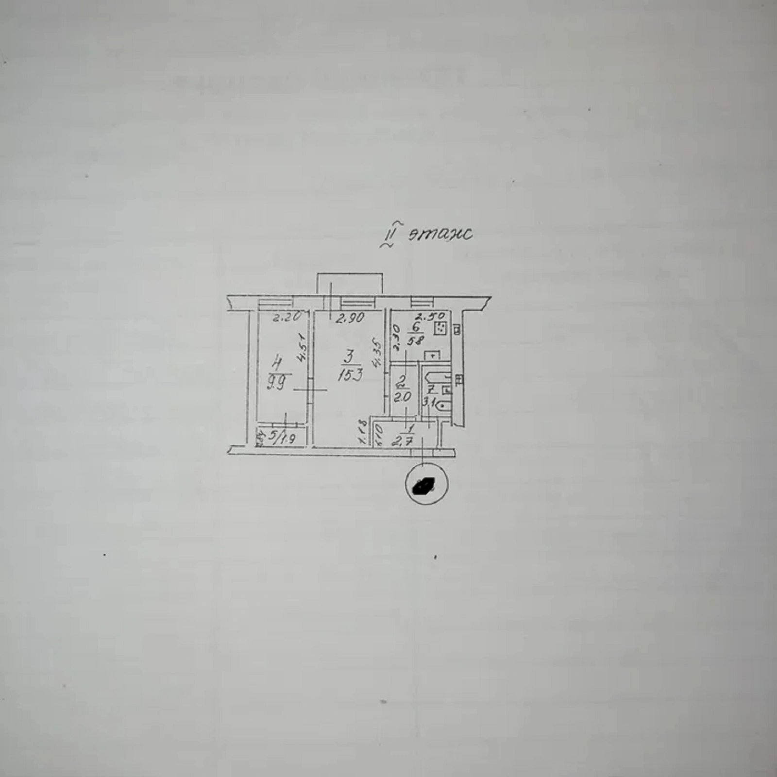 Продаж квартири 2 кімнати, 41 m², 2 пов./4 поверхи. 2, Сибирская ул., Одеса. 