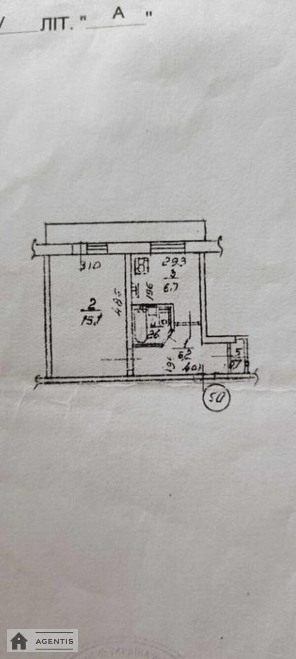 Здам квартиру 1 кімната, 32 m², 4 пов./10 поверхів. Правди, Київ. 