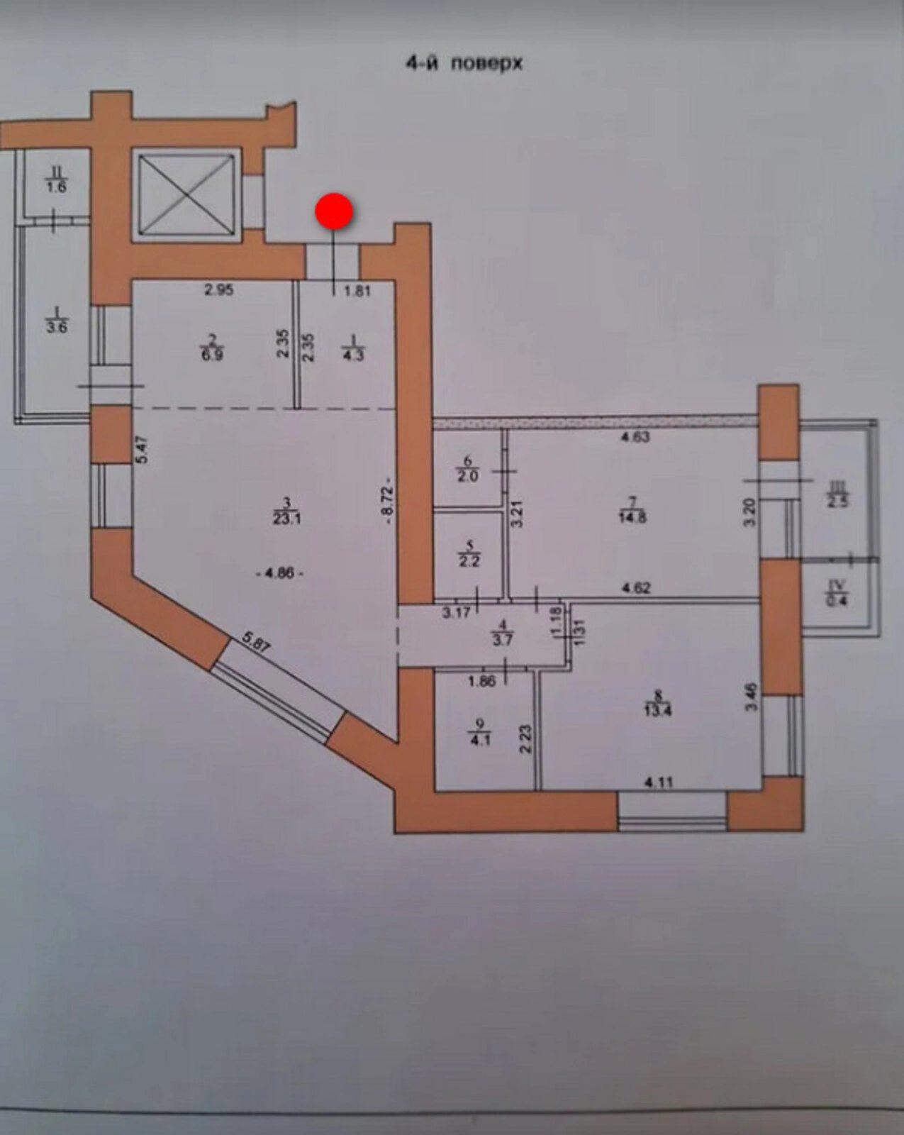 Продаж квартири 3 кімнати, 82 m², 4 пов./10 поверхів. Центр, Тернопіль. 