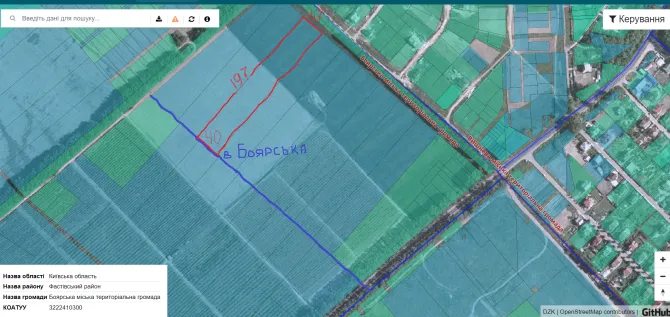 Agricultural land for sale for private use. Boyarka. 