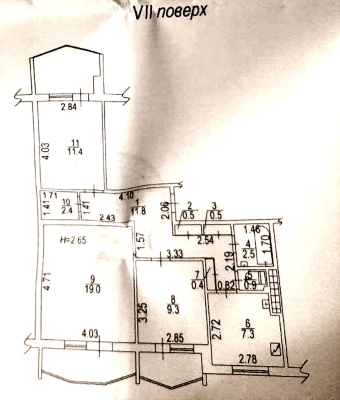 Продаж квартири. 3 rooms, 72 m², 7th floor/12 floors. 111, Семена Палия (Днепропетровская Дорога) , Одеса. 