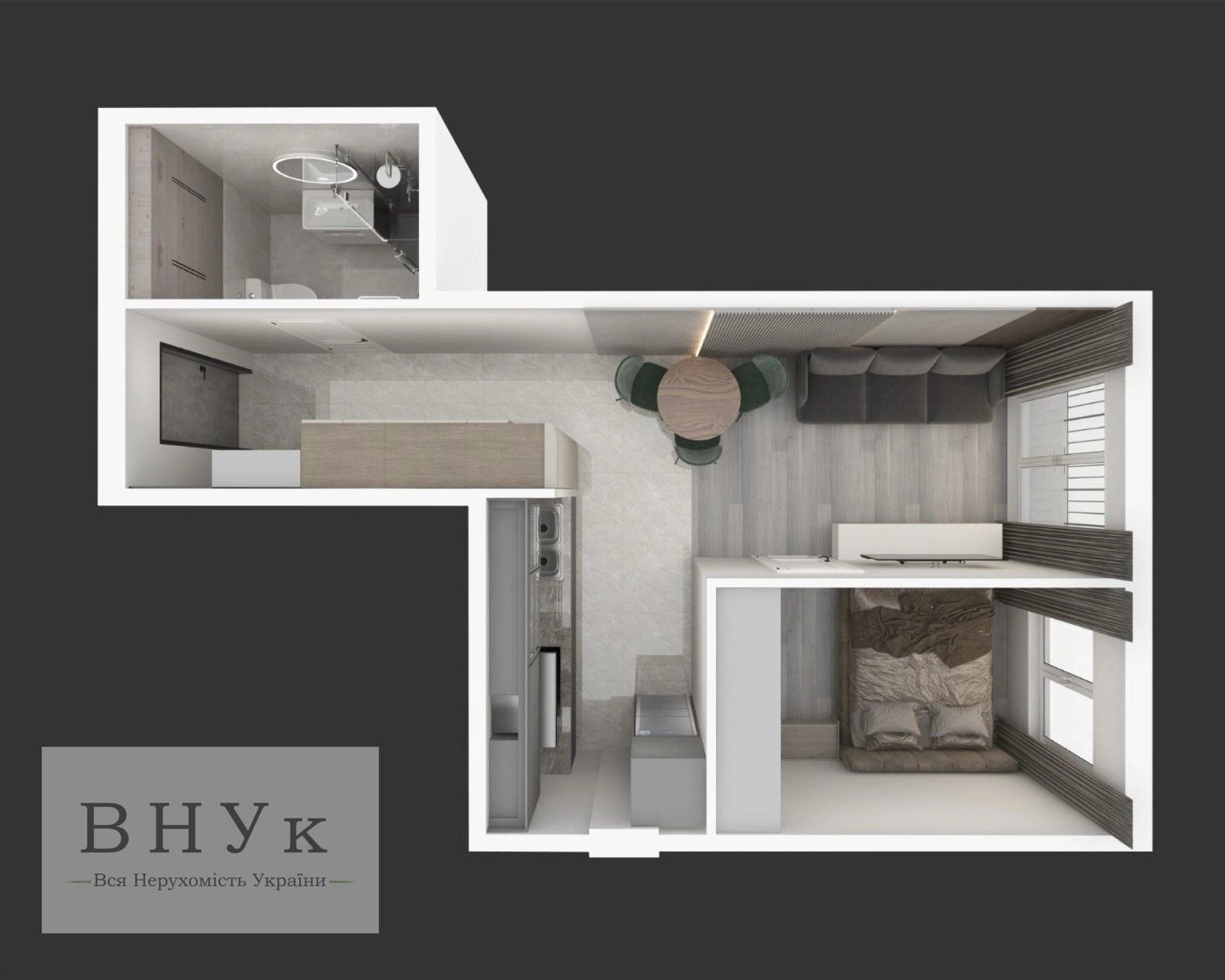 Продаж квартири. 1 room, 34 m², 2nd floor/4 floors. Петриківська , Тернопіль. 