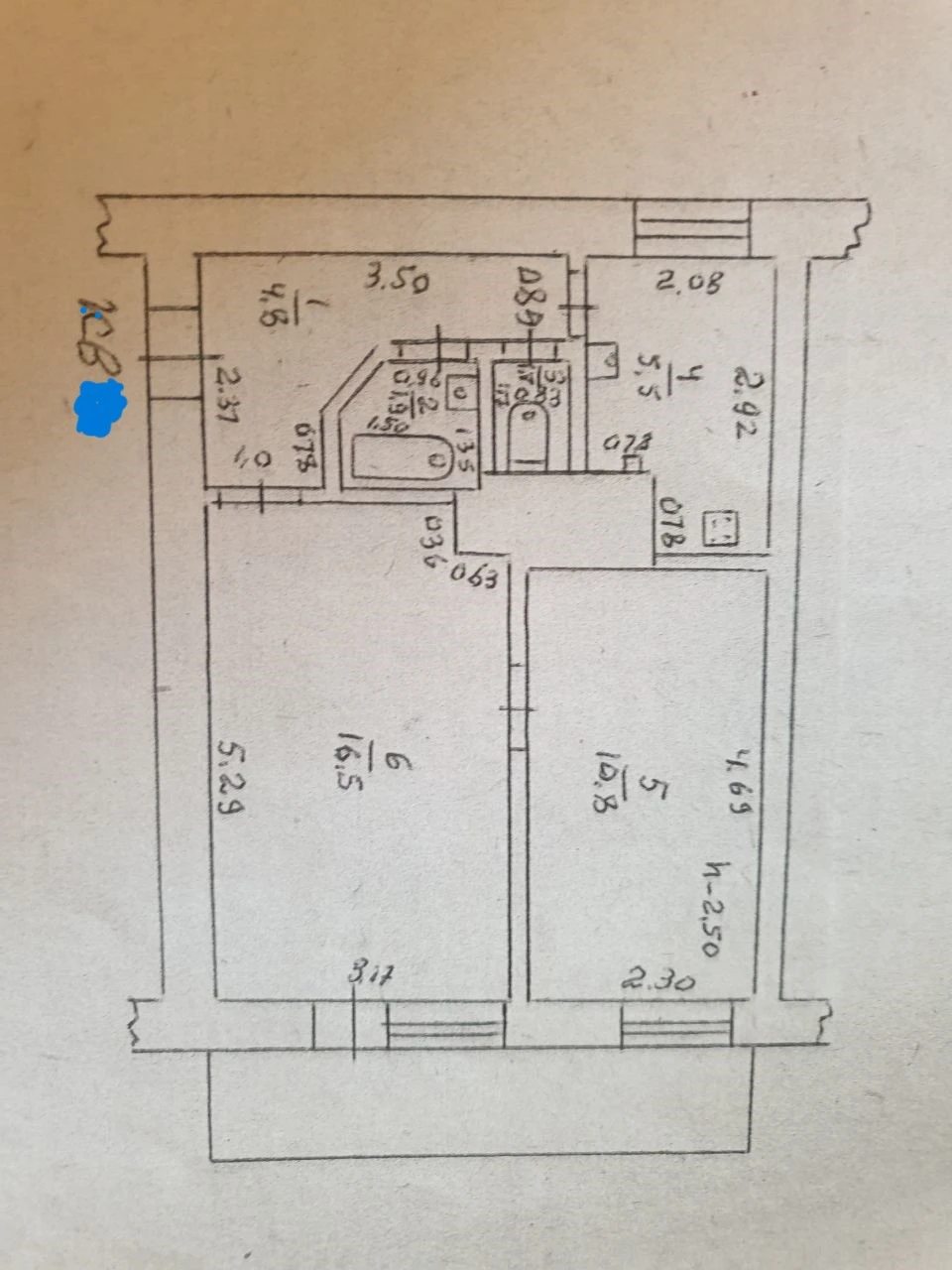 Cozy 2-room apartment for sale on Tenistaya Street in the Arkad area