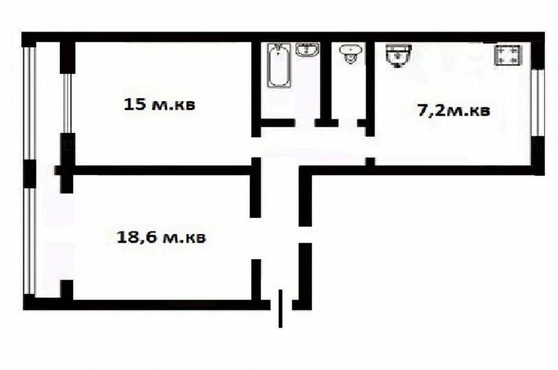 Продажа квартиры. 2 rooms, 52 m², 1st floor/9 floors. 17, Победы 17, Киев. 