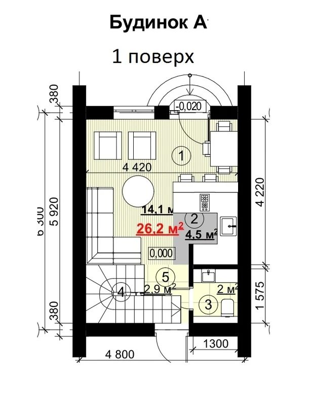 Продаж будинку. 77 m², 3 floors. 16, Смерекова вул., Київ. 