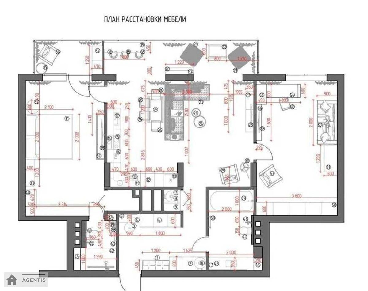 Здам квартиру 3 кімнати, 120 m², 8 пов./30 поверхів. Лесі Українки, Київ. 