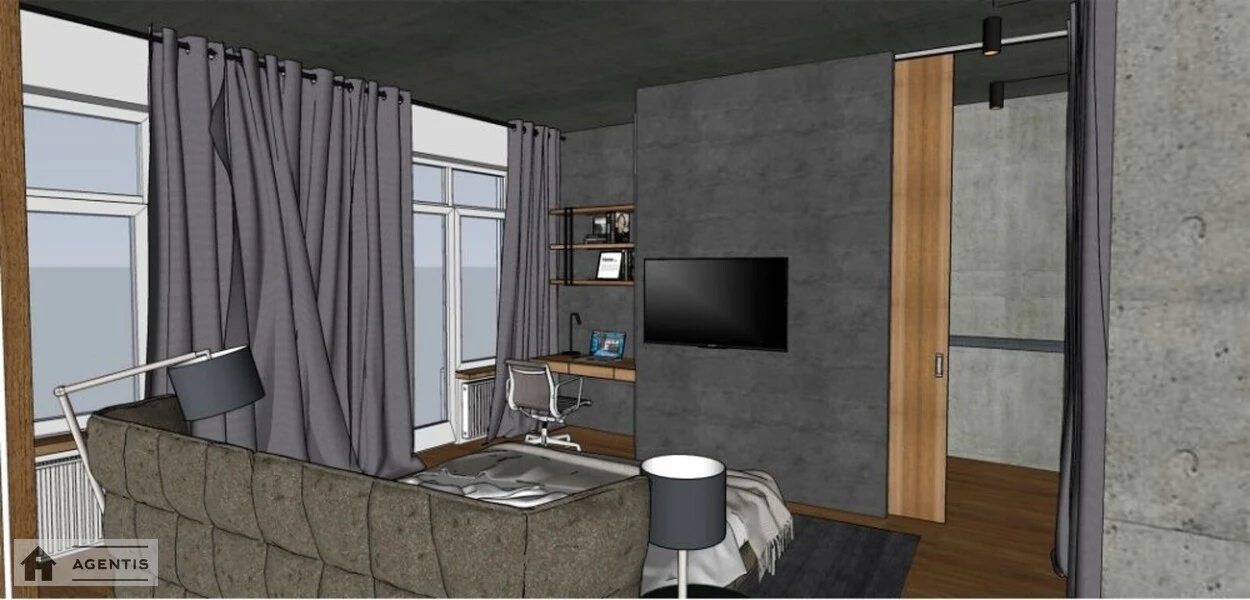 Apartment for rent. 2 rooms, 90 m², 3rd floor/12 floors. 43, Gogolivska 43, Kyiv. 