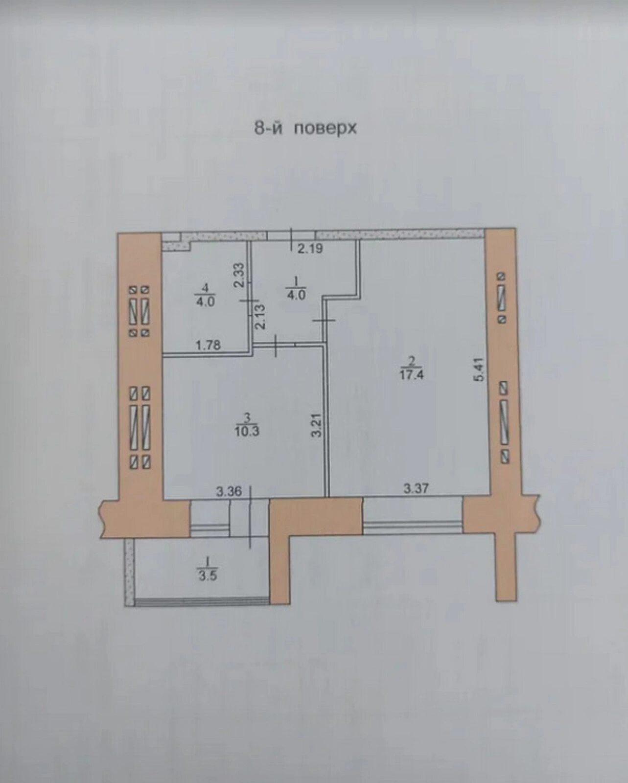 Apartments for sale. 1 room, 39 m², 8th floor/9 floors. Sakharnyy zavod, Ternopil. 