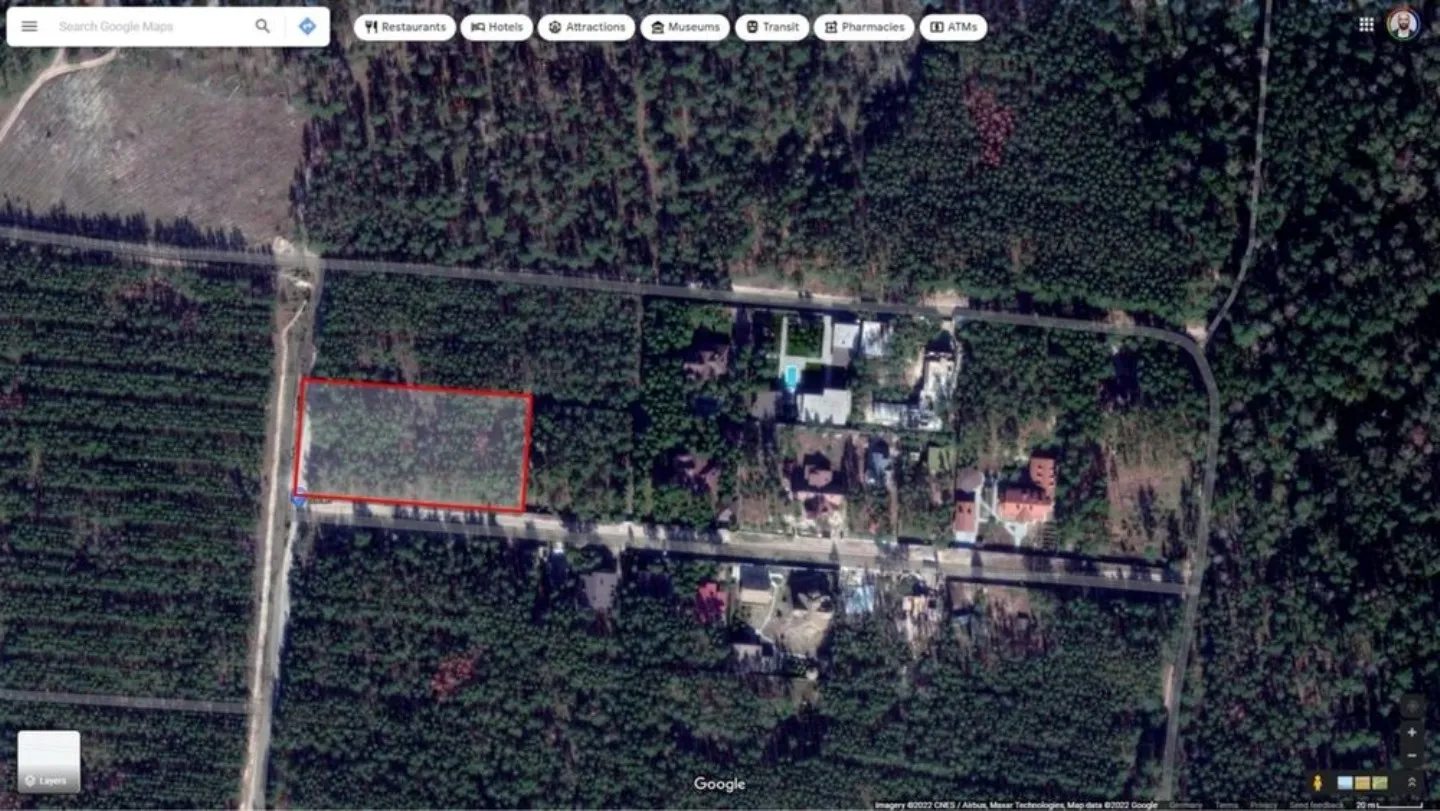 Land for sale for residential construction. Lebedivka. 