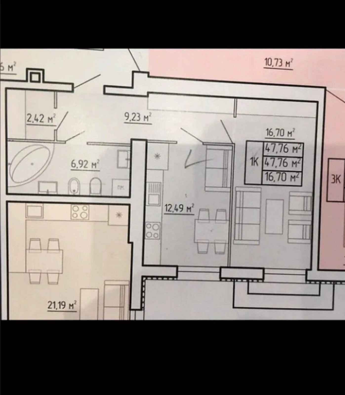 Продаж квартири 1 кімната, 47 m², 2 пов./5 поверхів. Оболоня, Тернопіль. 