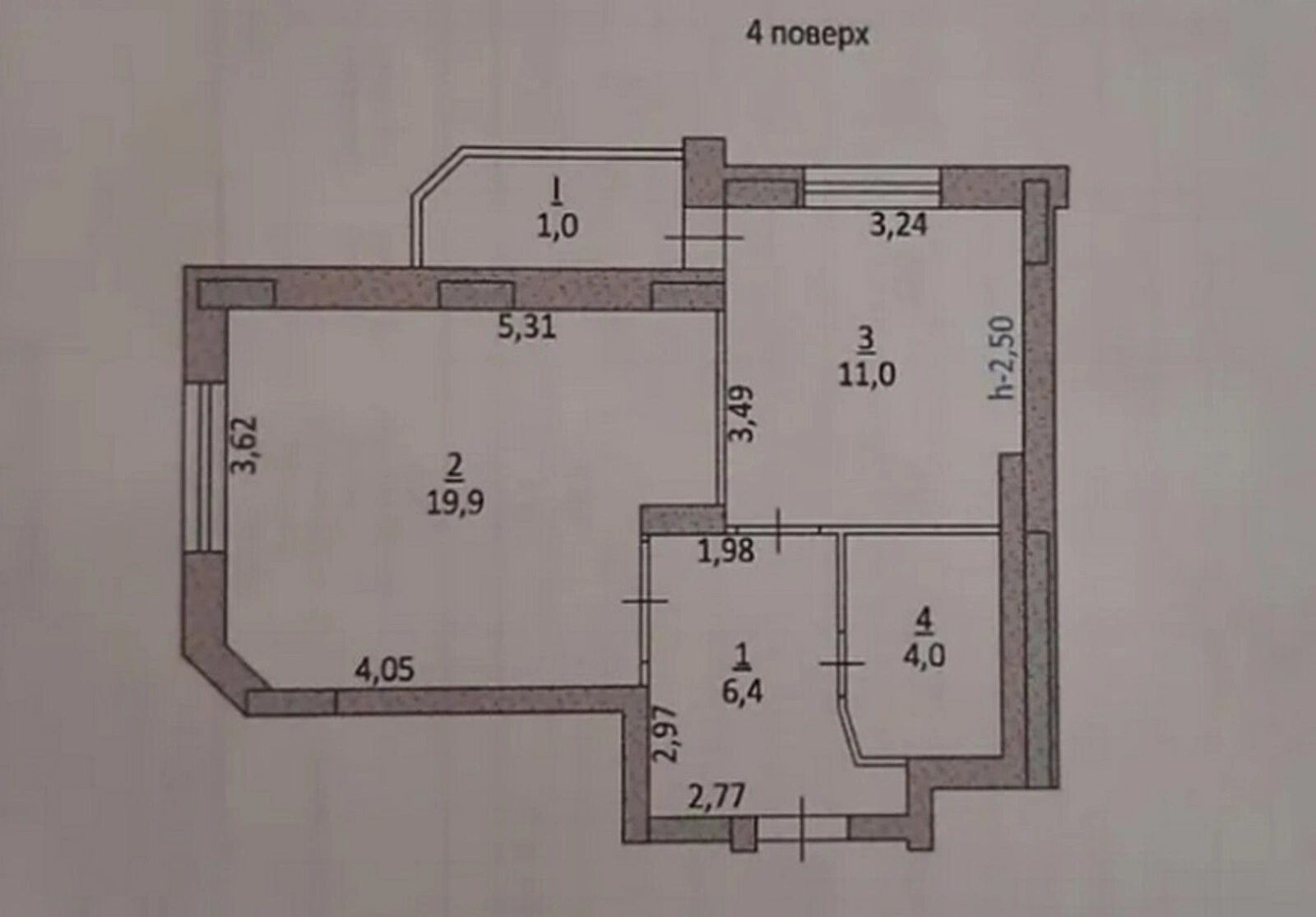 Продаж 1к квартири 42.3 кв. м на вул. Тролейбусна, Дружба.Тернопіль