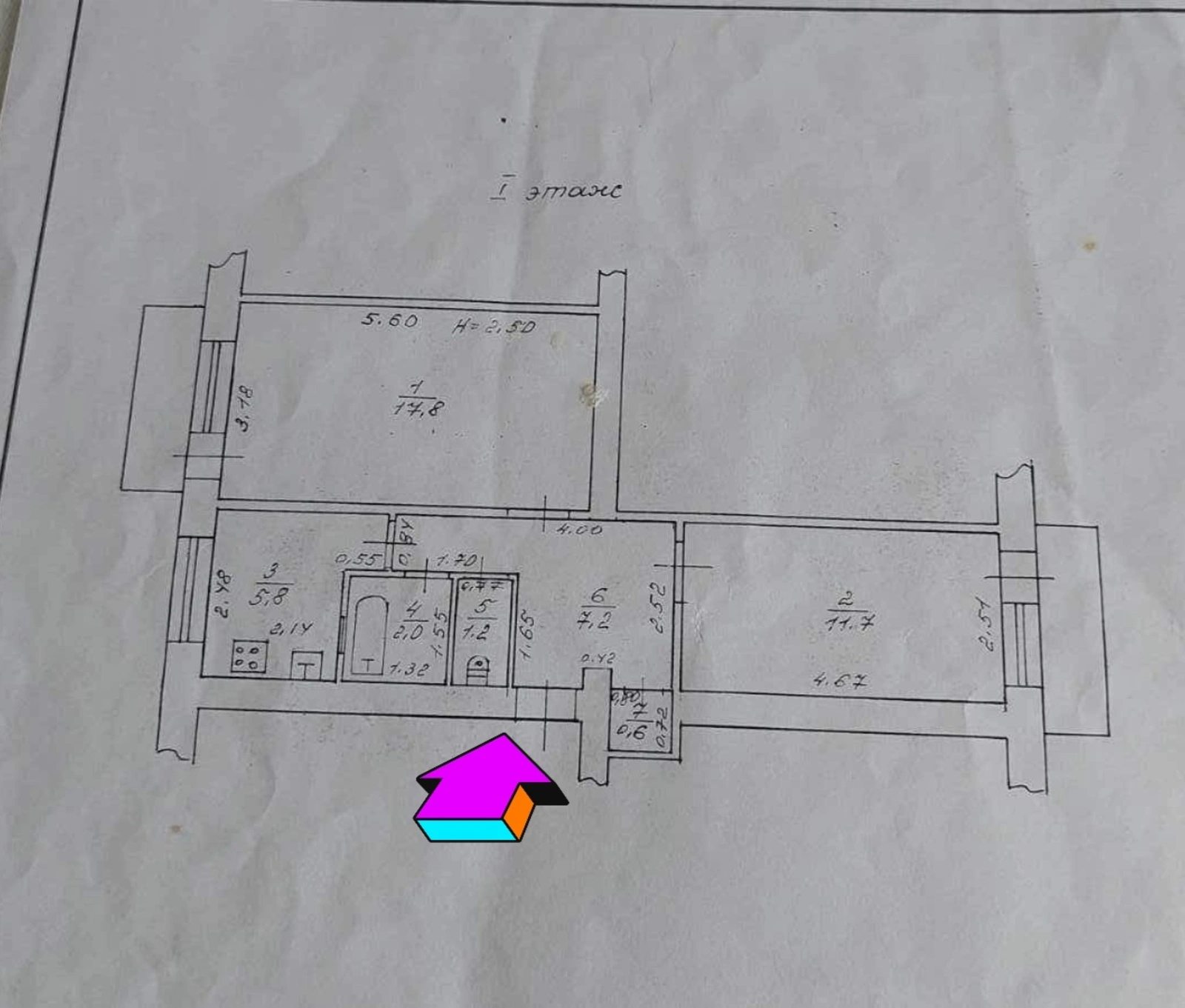 Продаж квартири 2 кімнати, 47 m², 1 пов./5 поверхів. 148, Люстдорфская Дорога , Одеса. 