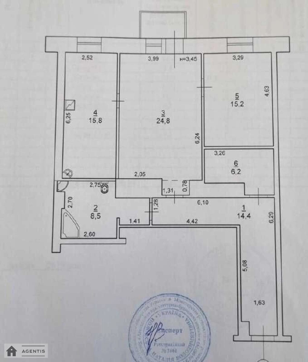 Здам квартиру. 2 rooms, 86 m², 2nd floor/6 floors. 26, Велика Васильківська 26, Київ. 