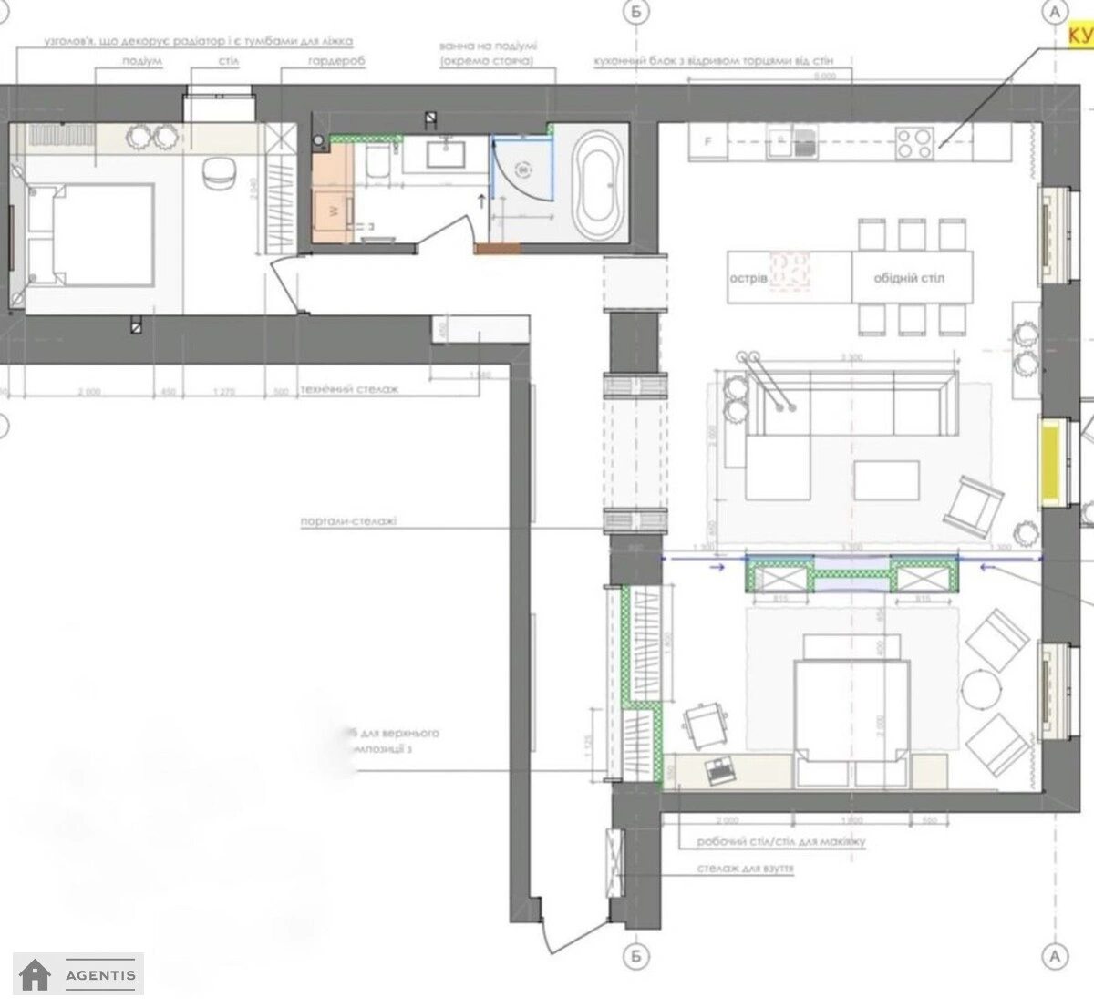 Здам квартиру. 3 rooms, 104 m², 4th floor/5 floors. Басейна, Київ. 