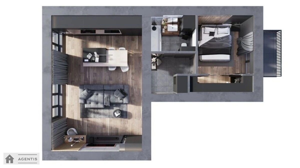 Apartment for rent. 2 rooms, 60 m², 5th floor/5 floors. 18, Pankivska 18, Kyiv. 