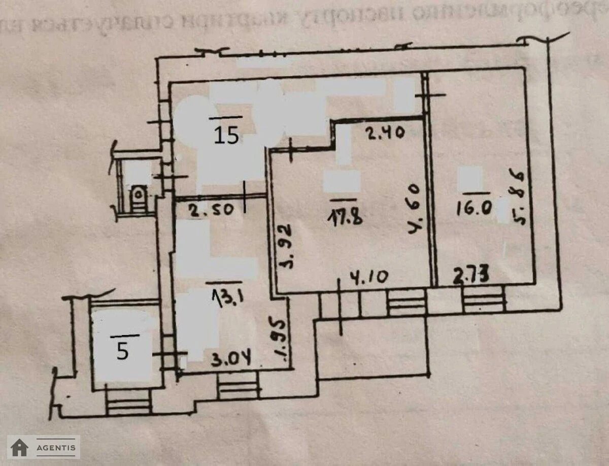 Apartment for rent 4 rooms, 70 m², 3rd fl./4 floors. 81, Velyka Vaselkivska 81, Kyiv. 