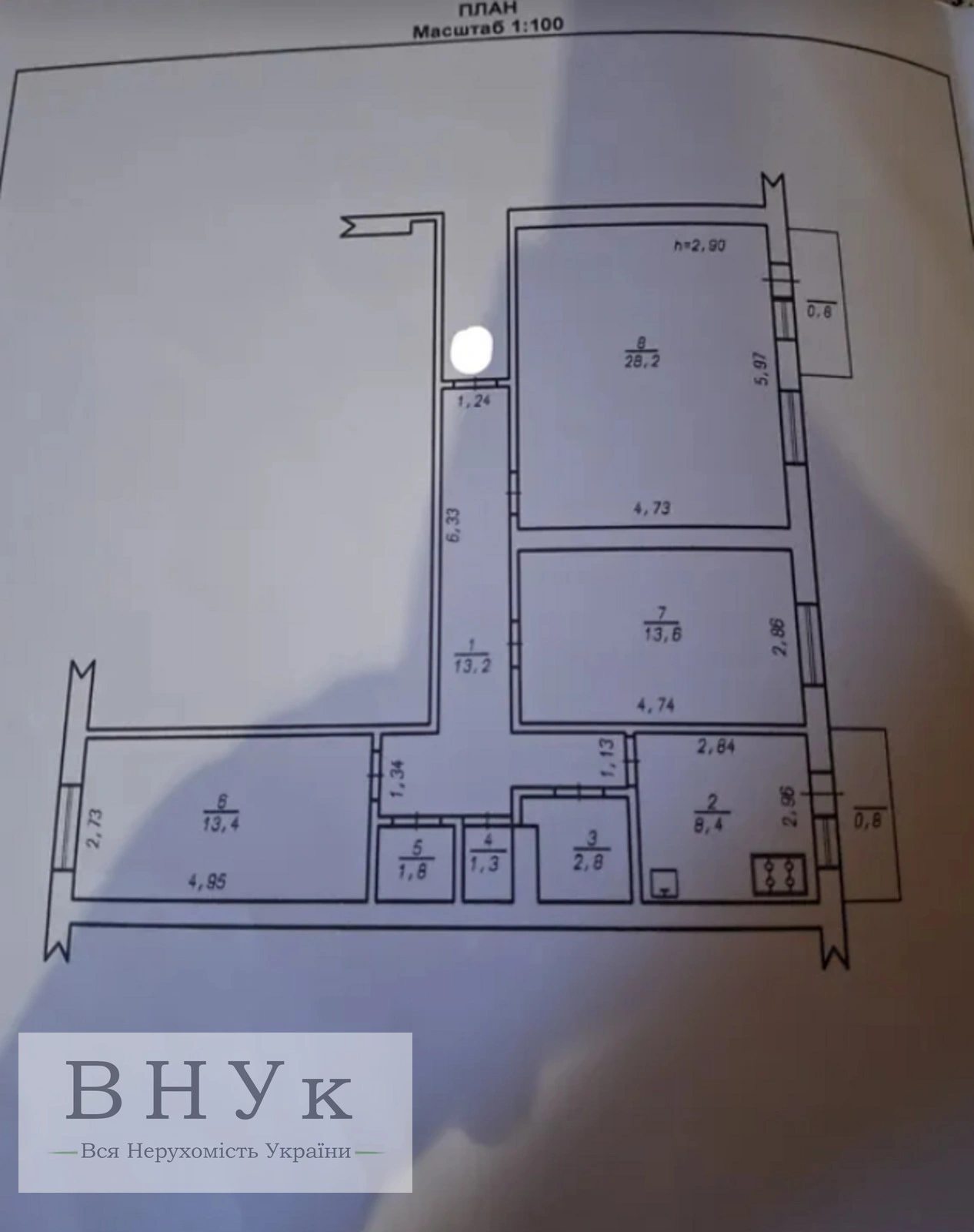 Продаж квартири 3 кімнати, 843 m², 3 пов./5 поверхів. Озерна , Хмельницький. 