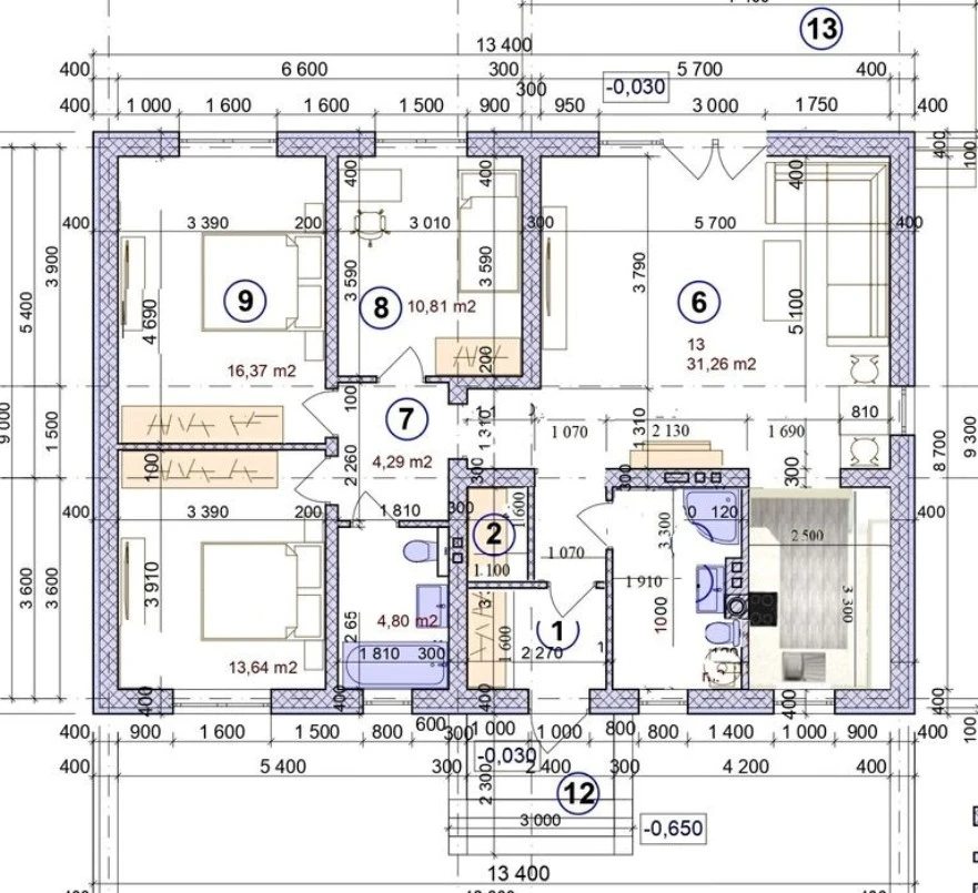 Продажа дома 4 комнаты, 105 m², 1 эт.. Шпитьки. 