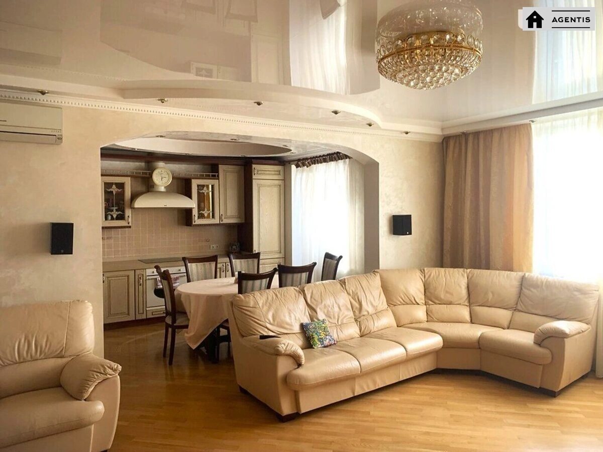 Apartment for rent. 4 rooms, 142 m², 19 floor/36 floors. 1, Sribnokilska 1, Kyiv. 