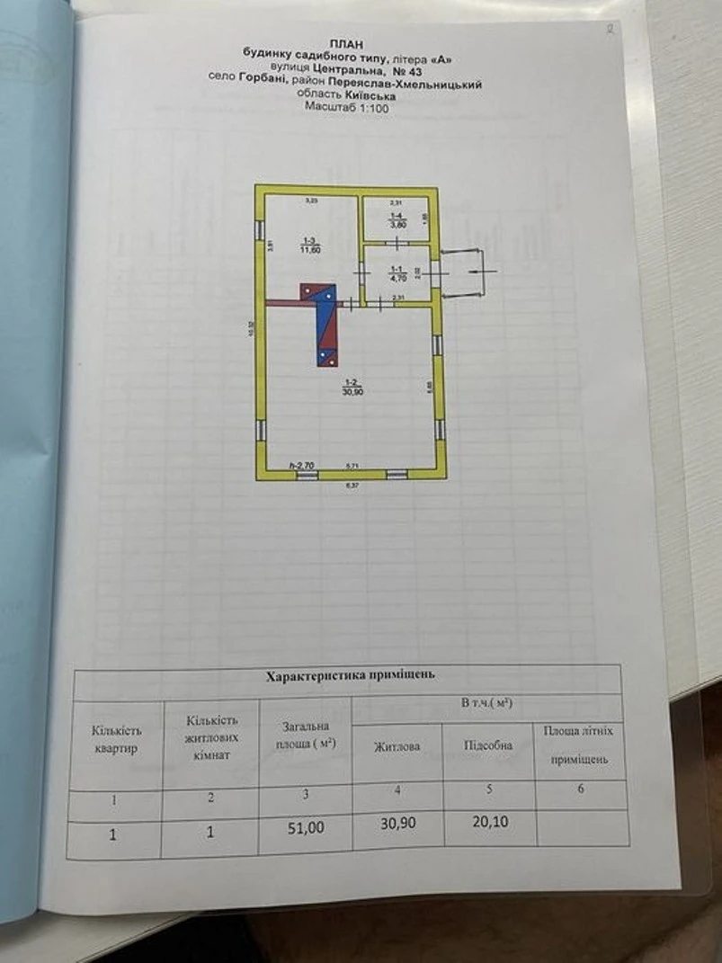 Продажа дома 2 комнаты, 51 m², 1 эт.. Горбані. 