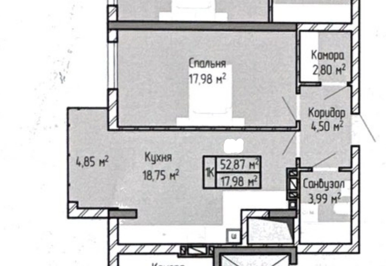 Apartments for sale 1 room, 5287 m², 2nd fl./10 floors. 7, Verbytskoho M. vul., Ternopil. 