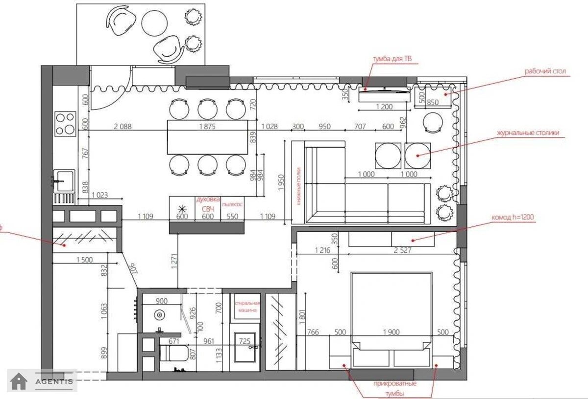 Сдам квартиру. 2 rooms, 65 m², 21 floor/25 floors. 55, Предславинская 55, Киев. 