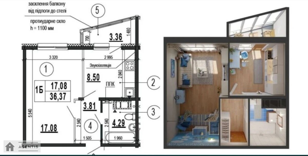 Сдам квартиру. 1 room, 38 m², 23 floor/25 floors. 16, Бориса Гмирі вул., Киев. 