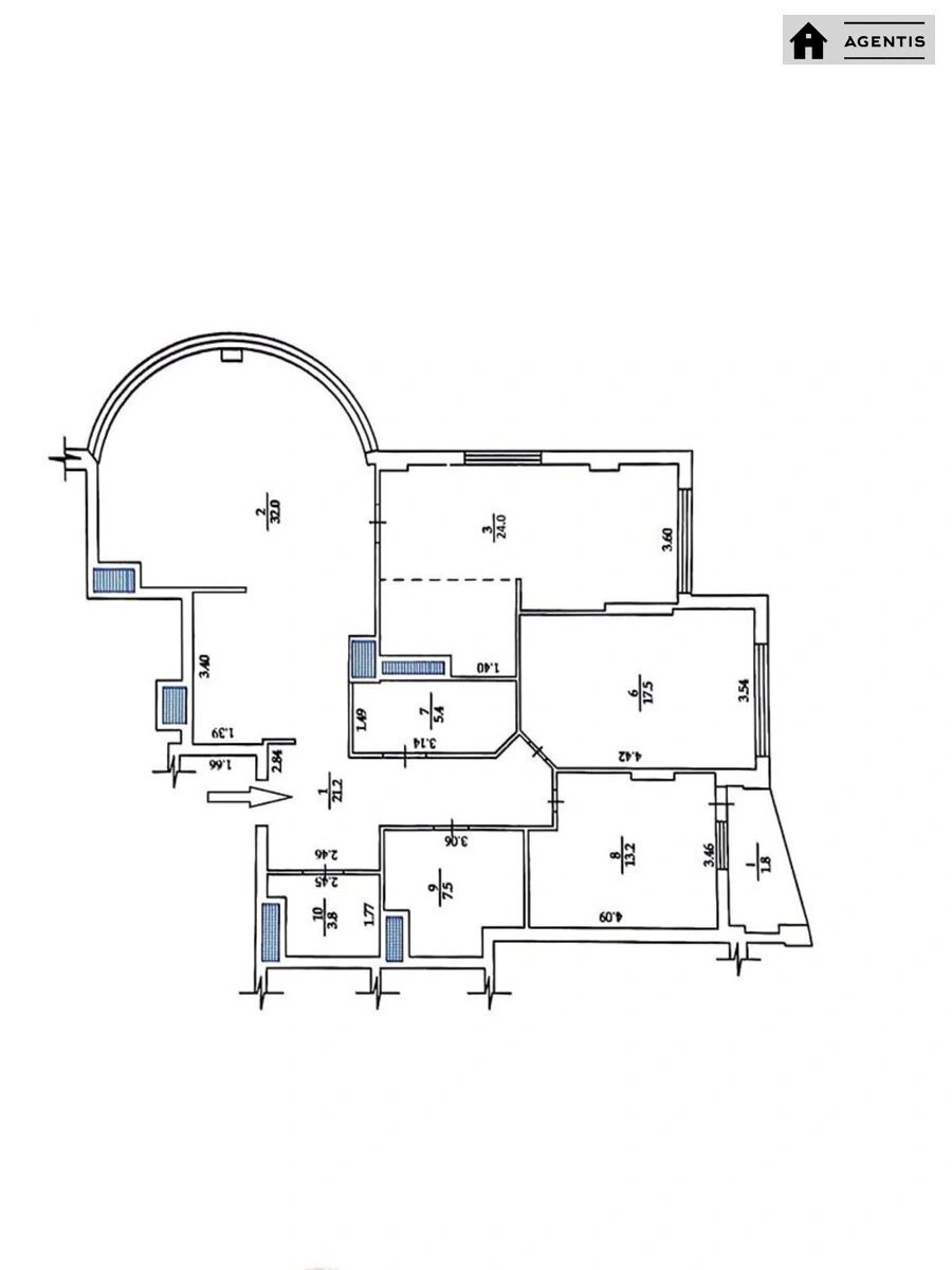 Apartment for rent. 3 rooms, 127 m², 19 floor/23 floors. 60, Golosiyivskiy 60, Kyiv. 